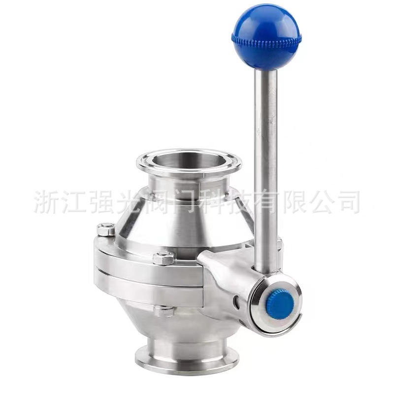 卫生级食品级不锈钢蝶型蝶形蝶式卡箍快装活接螺纹焊接高洁净球阀