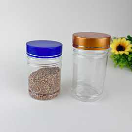 250ml 大口PET竹节瓶 塑料片剂瓶 宠物保健品瓶  300cc透明雪菊瓶