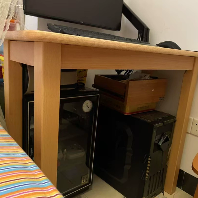 Утолщенный прочный письменный стол, стол из бука, рабочий стол с прямыми ножками, офисный стол, квадратный стол для домашнего офиса