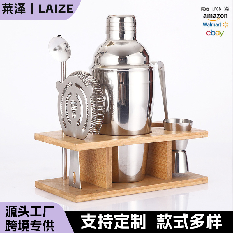 Coctelera de acero inoxidable para bartender, juego de cóctel