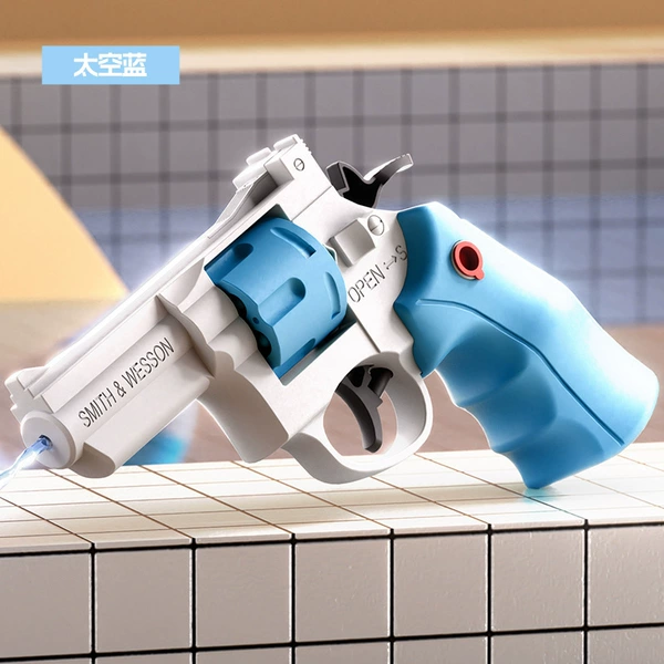 Press the continuous left wheel water gun-blue and white [OPP bag]