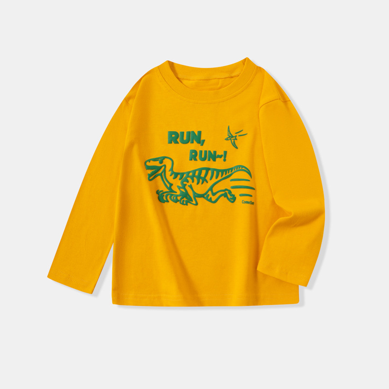 Ropa infantil de otoño nueva camiseta de mangas largas para niños ropa de bebé de cuello redondo chaqueta transfronteriza un cabello