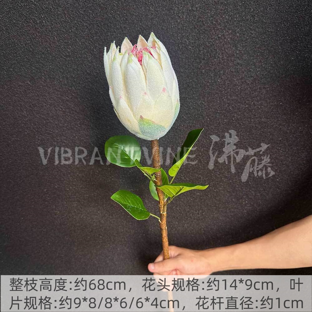 Arreglo de flores de guía de diseño de bodas blanco Arreglo de flores de guía Sala de estar del hotel Decoración de flores falsas Fábrica de flores artificiales al por mayor