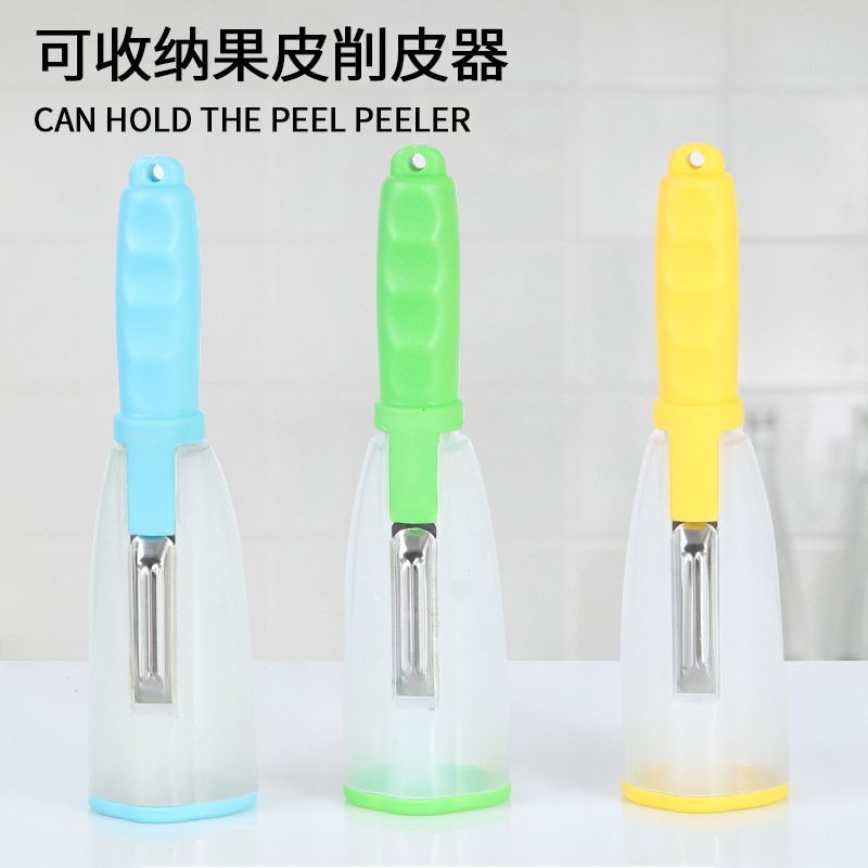 Peeler with Storage Box, Household Vegetable Peeler, Multifunctional Peeling Tool, Apple Peeling Utensil, Storage Style Scraper Peeler