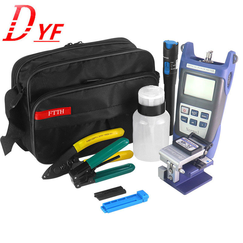 Ftth Cold Connection Tool Kit Fiber Optic Tool Set Metal Fc-6S Fiber Optic Cutting Knife Red Light Pen Optical Power