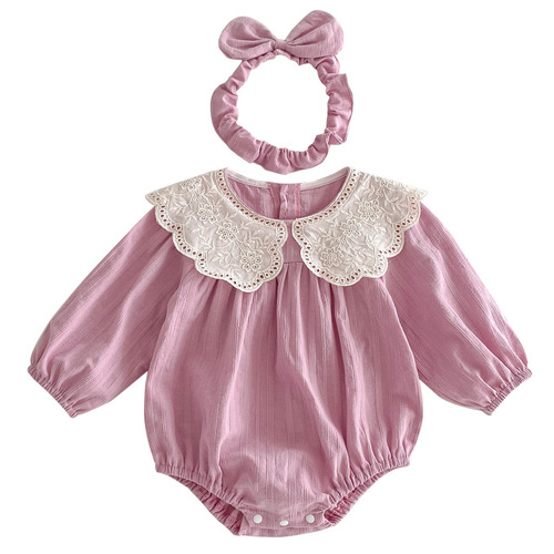 24 Spring New Baby Clothes for Girls, Sweet Pack Nappies, Climbing Outfits for Girls, Long Sleeve Dresses for Toddlers, Sister Set