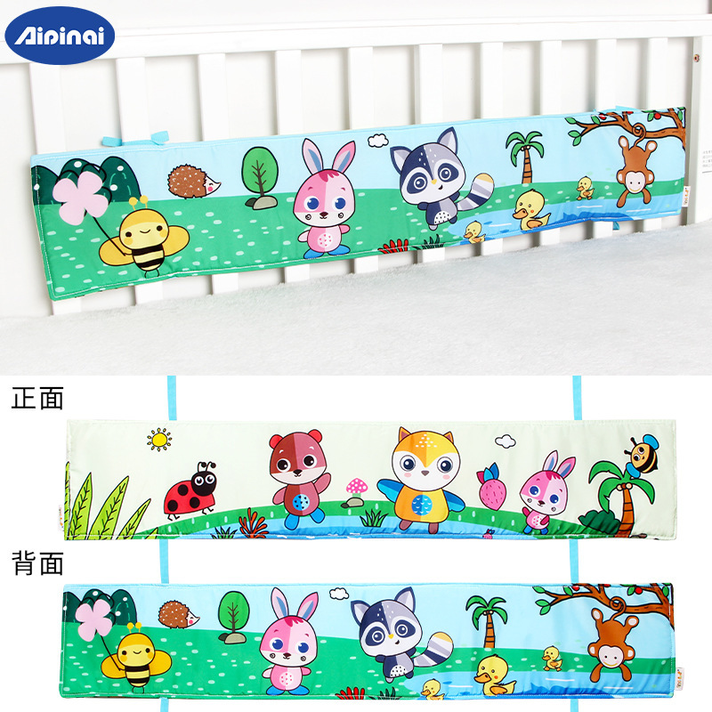 Aipinqi nuevo animal bebé cama circunferencia juguete de doble cara tela libro estimulación visual educación temprana cognitiva circunferencia de la cama