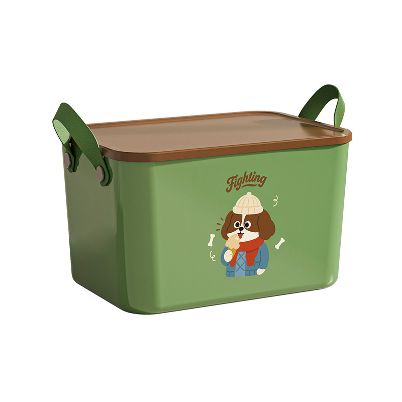 Patente de dibujos animados con cubierta de caja de almacenamiento dormitorio caja de almacenamiento de artículos diversos juguetes bocadillos