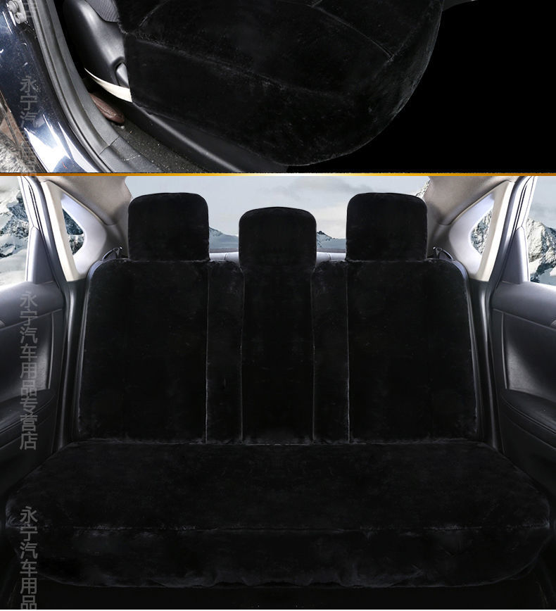L5U Winter Plush Car Cushion Car Cushion Seat Cover Down Full Enclosing Seat Cover Warm Seat Cushion Supplies