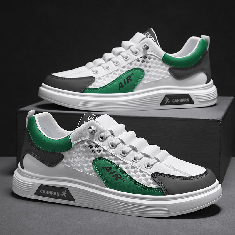 Zapatos de hombre primavera nuevo estilo salvaje moda cómoda y transpirable ocio deportes sin cordones zapatos de moda de un pie