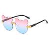 Children's glasses, sunglasses, fashionable cute sun protection cream suitable for men and women suitable for photo sessions, UF-protection, with little bears