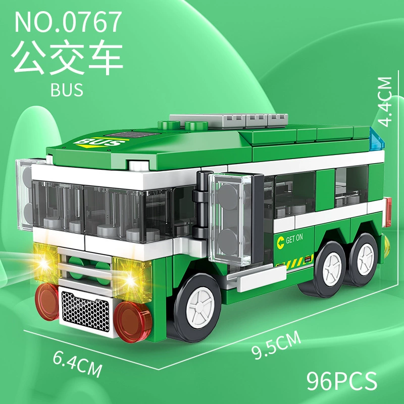 Transport, constructor, smart toy, small particles, fire truck