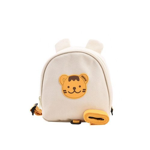 Kindergarten child cartoon bear backpack baby canvas anti-lost backpack cute boy and girl school bag