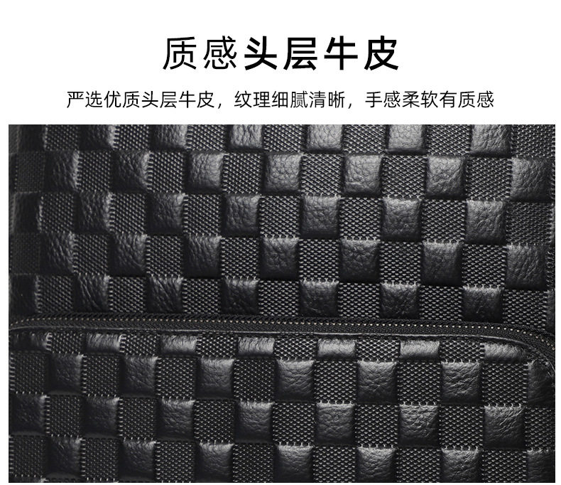 Ba lô nam da bò thật dung tích lớn 15.6 inch đựng laptop, túi du lịch 30×17×41 cm — Màu đen 1, Màu đen 2 chi tiết 8