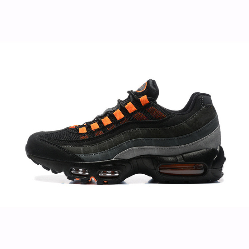 ヨーロッパステーション MAX 95 エアクッションシューズ反射衝撃吸収ロートップランニングメンズシューズピュアブラックサムライ高さ増加クロスボーダー外国貿易靴|undefined