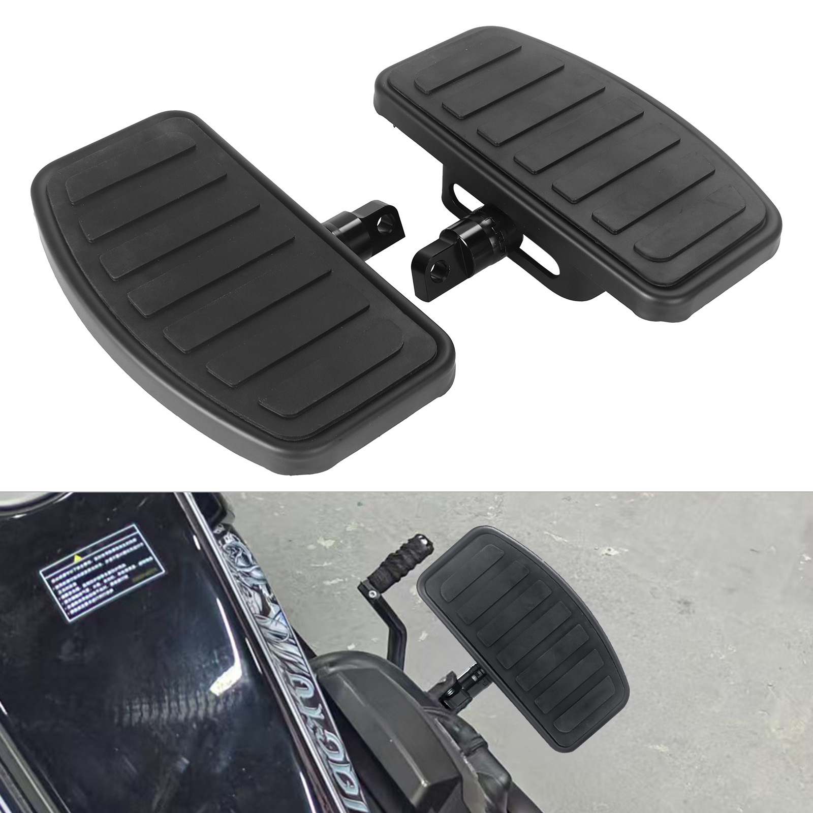 Motorcycle Modification Parts Harley Dyna Sportster Glide Touring Rubber Footrests