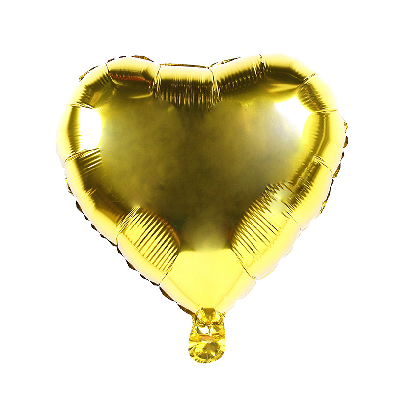 Globo de aluminio en forma de corazón de 18 pulgadas decoración de cumpleaños propuesta de boda confesión decoración melocotón corazón globo de papel de aluminio
