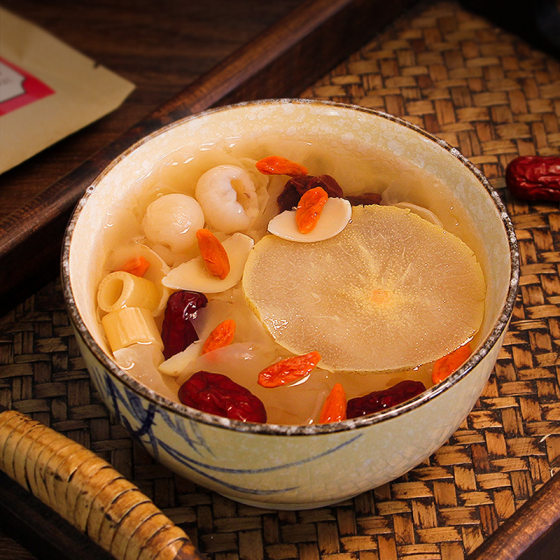 Yuntang small hanging pear soup 120g bag boiled longan tremella wolfberry red date tea soup Lily Reed root tea