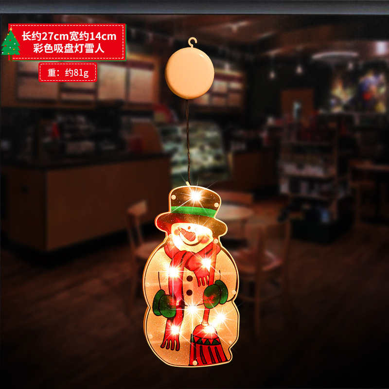 Luces de ventosa de color de Navidad Año nuevo decoración de vacaciones de Navidad luces de colores escaparate escena de la tienda diseño de dibujos animados vestir image 7