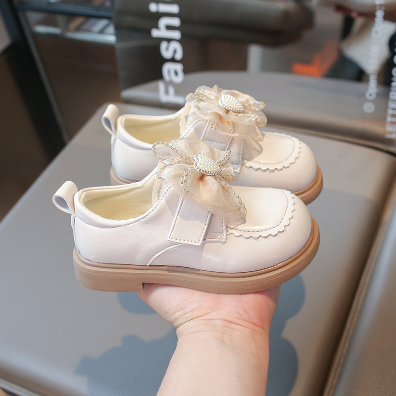 Niñas Lolita zapatos de cuero de primavera y otoño 2025 nuevos zapatos de suela suave para niños grandes y medianos zapatos de princesa dulce estilo británico image 5