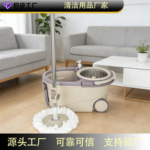 新款轮子旋转拖把免手洗家用一拖墩布桶拖地神器自动甩懒人拖布净