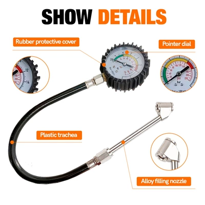 testing and inflation tool for – Air pressure gauge/tire pressure gauge
