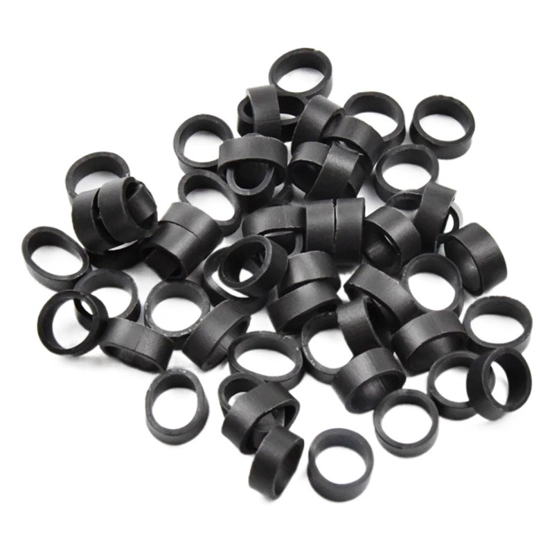 Черное Силиконовое кольцо высокоэластичное безгалогеновое резиновое кольцо, устойчивое к высоким температурам, антивозрастное резиновое кольцо, кабель для передачи данных, обвязка резинового кольца оптом