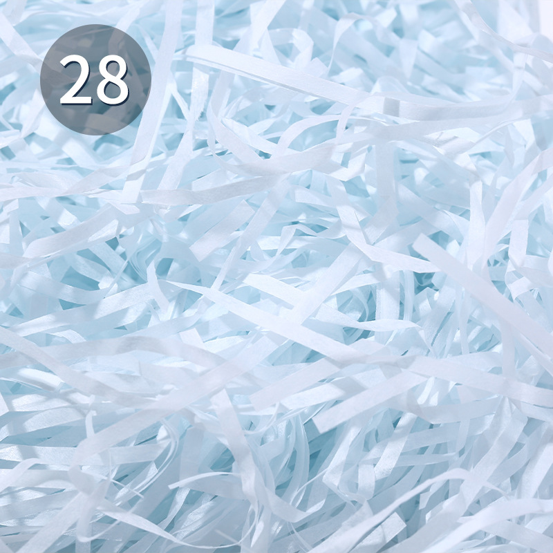 En stock al por mayor color de la rifa de papel desmenuzado caja de regalo caja de caramelo relleno de papel de la rifa caja de regalo ventas directas de la fábrica