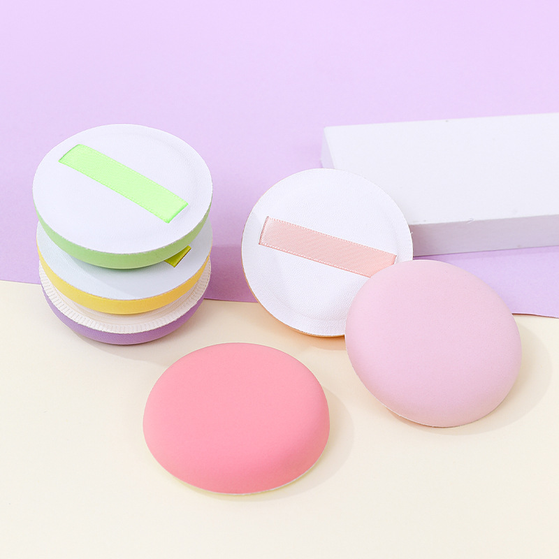 Custom Marshmallow Powder Base Liquid Cosmetic Soft No Comes Powder Seco-Hummetic Powder Sponge Powder