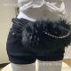 Cross-Border Hot Selling Rhinestone Beads Fur Splicing Belt Y2K Retro Shiny Fur Belt Versatile Sexy Fur