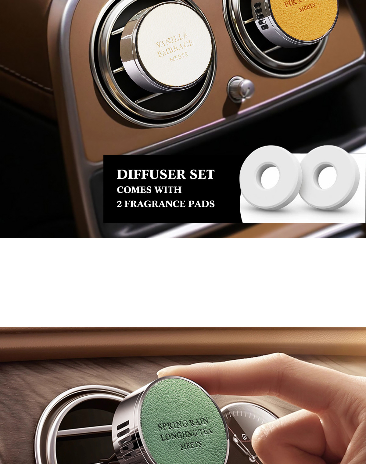 High-End Popular Car Air Outlet Aromatherapy Car Perfume Car Deodorization and Odor Removal Adjustable Car Fragrance Diffuser