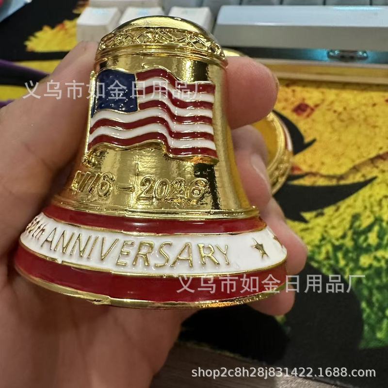跨境新款250th Anniversary Bell Ornament250周年圣诞纪念钟饰|undefined