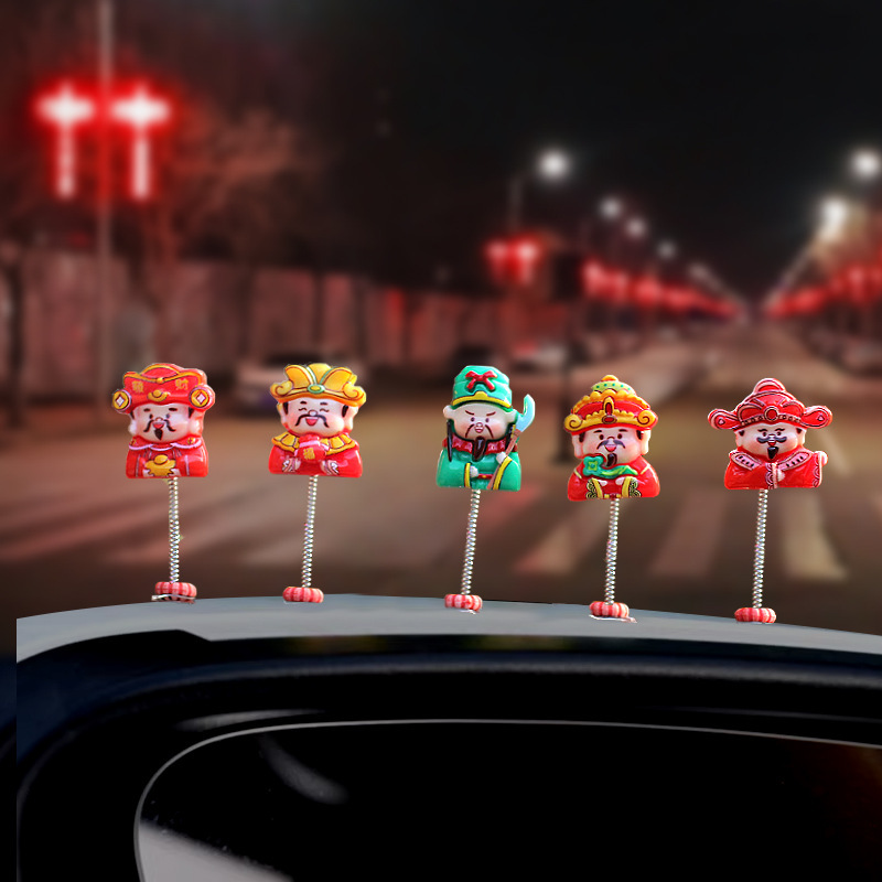 2025 nuevo lindo moviendo la cabeza Decoración del coche de año nuevo Consola central del coche Decoración del copiloto Accesorios del coche