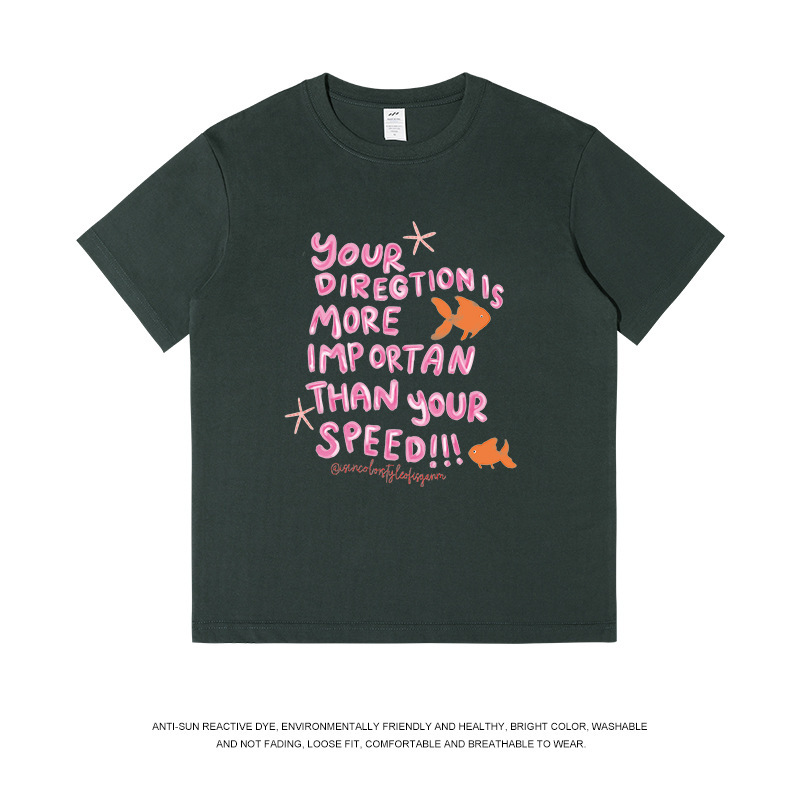 多用途のプリントコットン半袖Tシャツ、男性と女性用、和風の新鮮でカジュアルな夏のデザイン、インス卸売|undefined