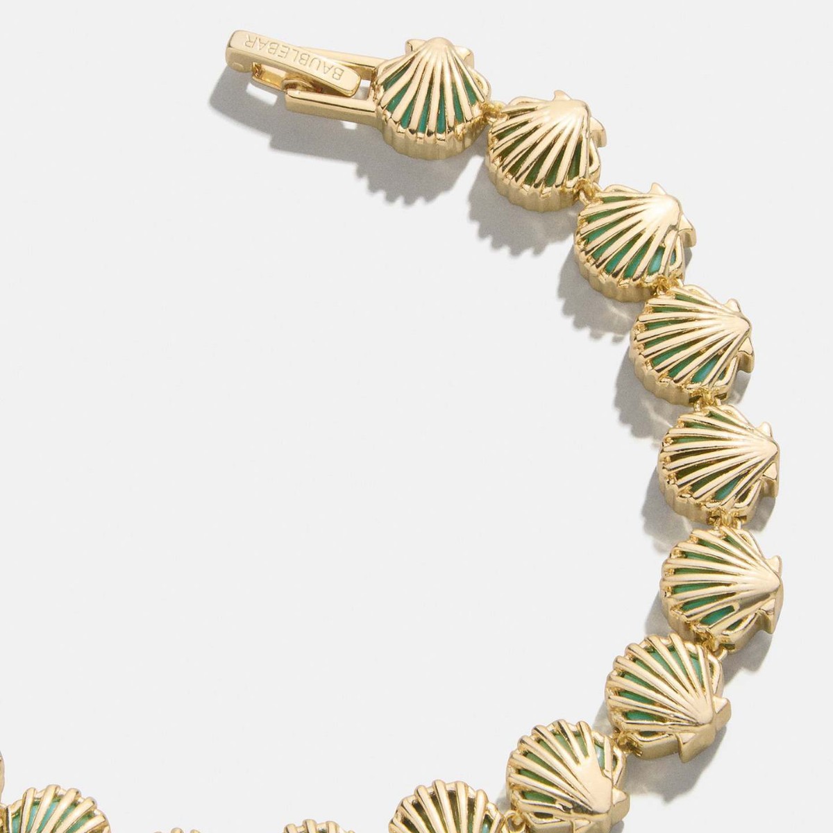 European and American Cross-Border E-Commerce Summer New Beach Shell Creative Stylish Fashion Copper-Plated 18K Gold Watch Chain Bracelet