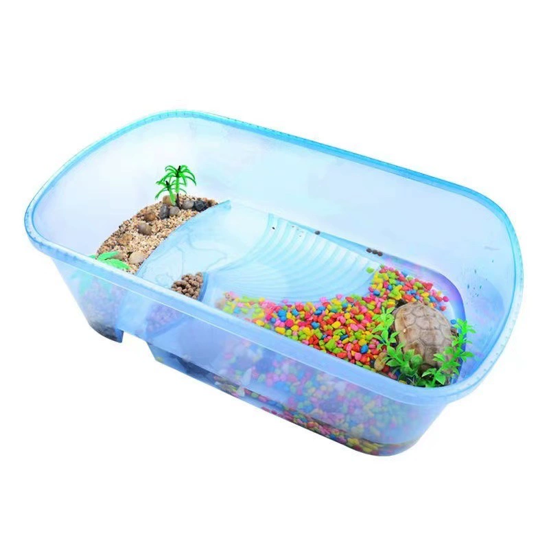 Factory turtle pot small delivery table fish tank plastic turtle turtle tank breeding box Brazilian turtle turtle villa