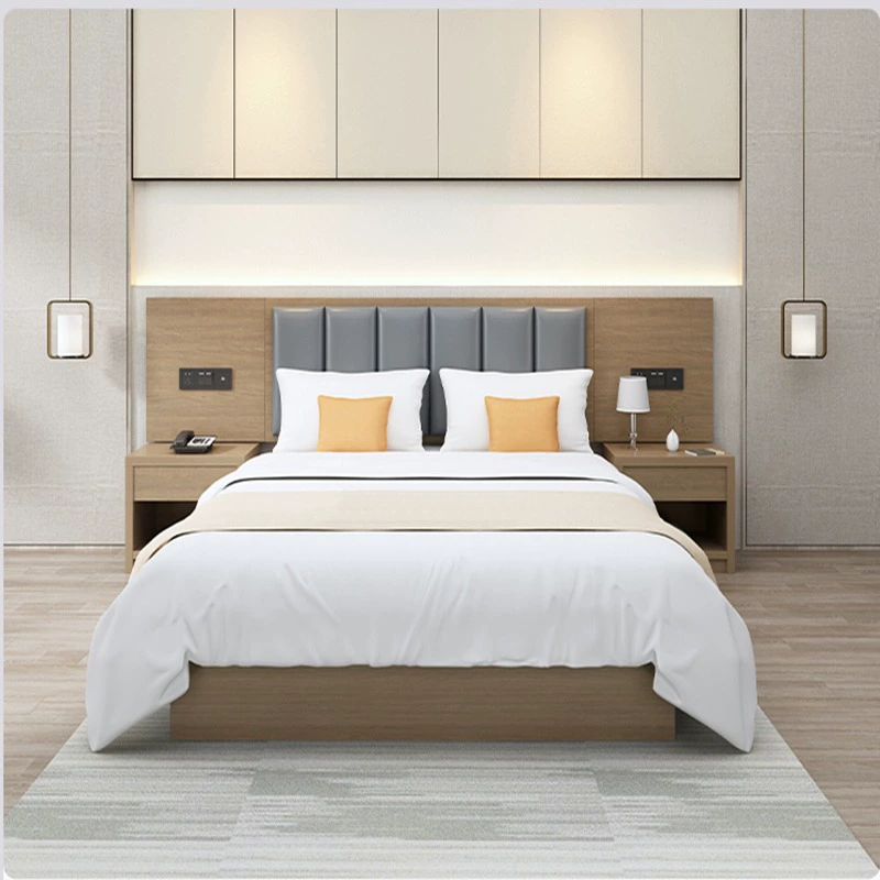 Гостиничные кровати Отель Мебель стандартная комната Полный номер Гостиница Мебель Отель Полная кровать