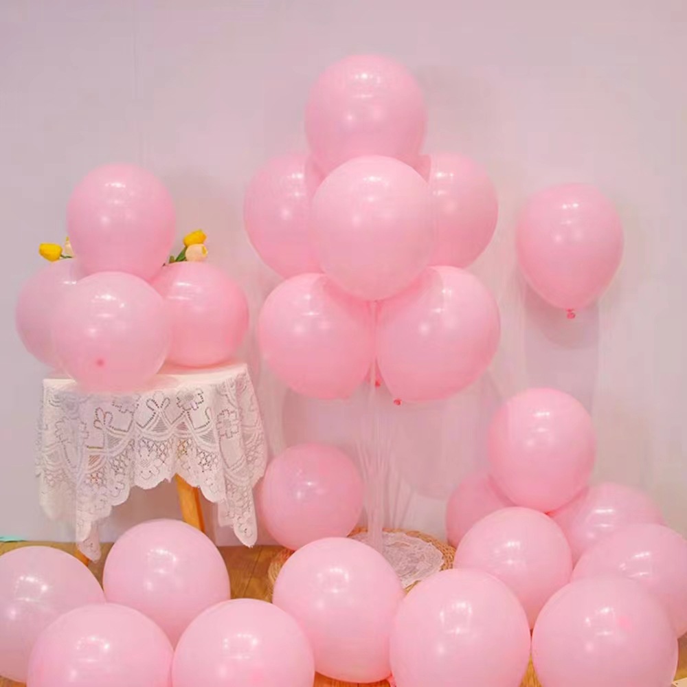 Venta al por mayor de 10 pulgadas 2,2G globo de látex engrosado visita a los Estados Unidos mate redondo cumpleaños fiesta suministros decoración Matt globo