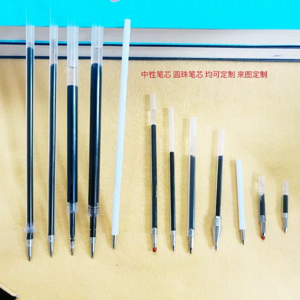 Customized Gel Pen Refills 0.5/0.7mm Ballpoint Pen Refills Replacement Refills Red Blue Black Wholesale