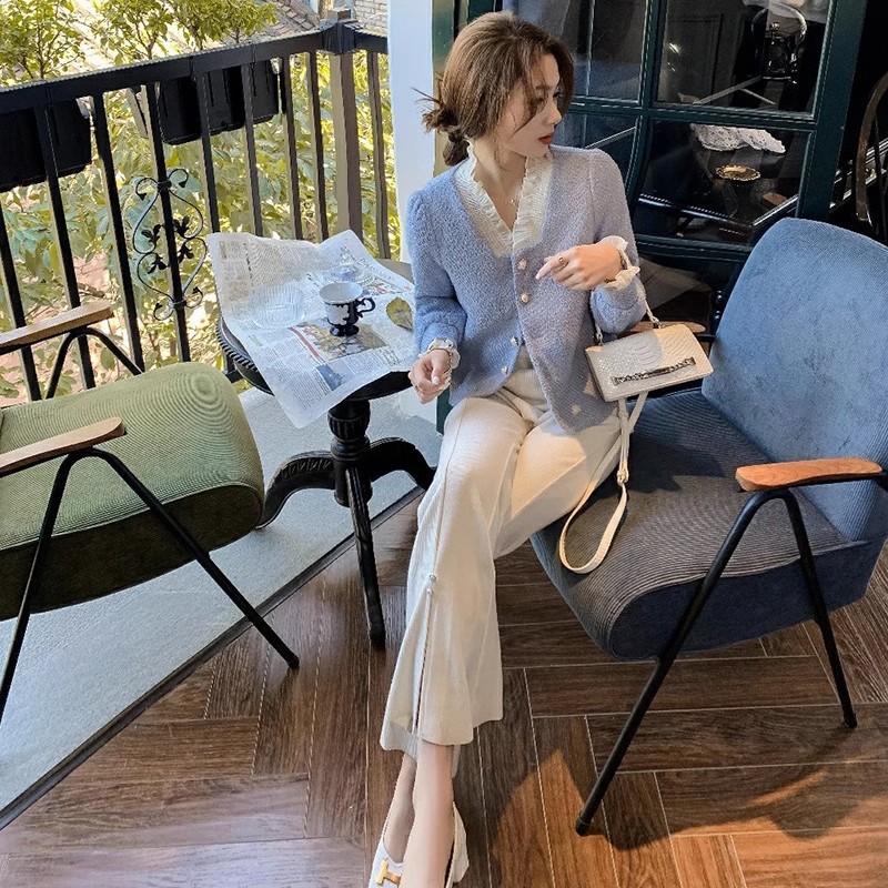 Light Luxury and High-End Chanel-Style Jacket for Early Spring 2026, Mature and Elegant Niche Top, Socialite Tweed Cardigan