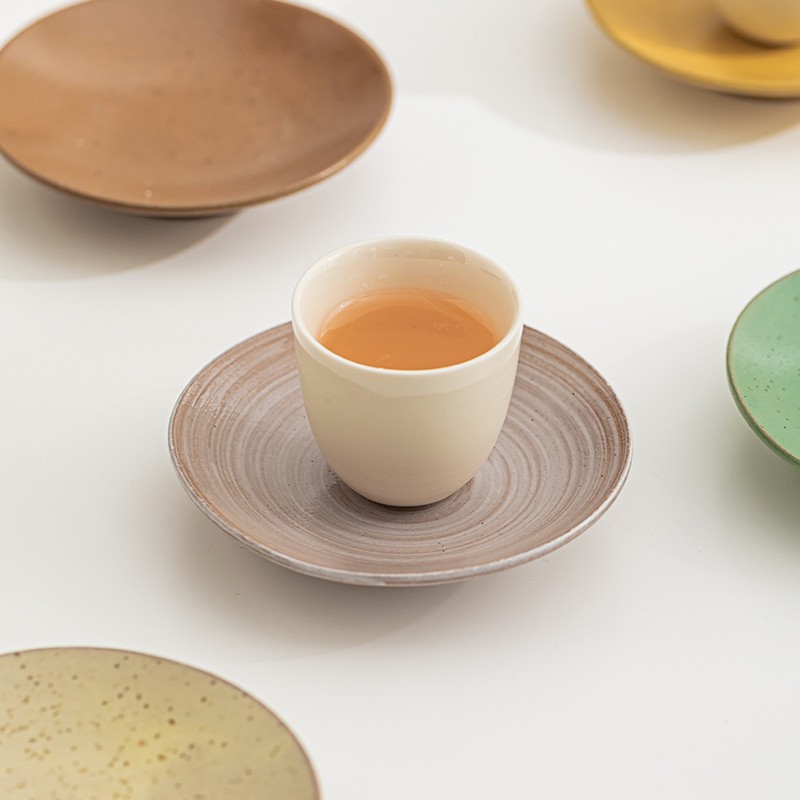 Kyuta-yaki Stoare Coasters,Retro Japanese-style Ceramiculation Pads,Tea Mats,Tea Sets,Saucers,Coasters,Hotel Side Dishes