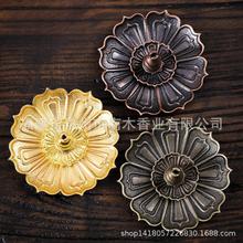 葫芦香插香炉配件多功能香托线香莲花香插盘香架合金香插厂家直销