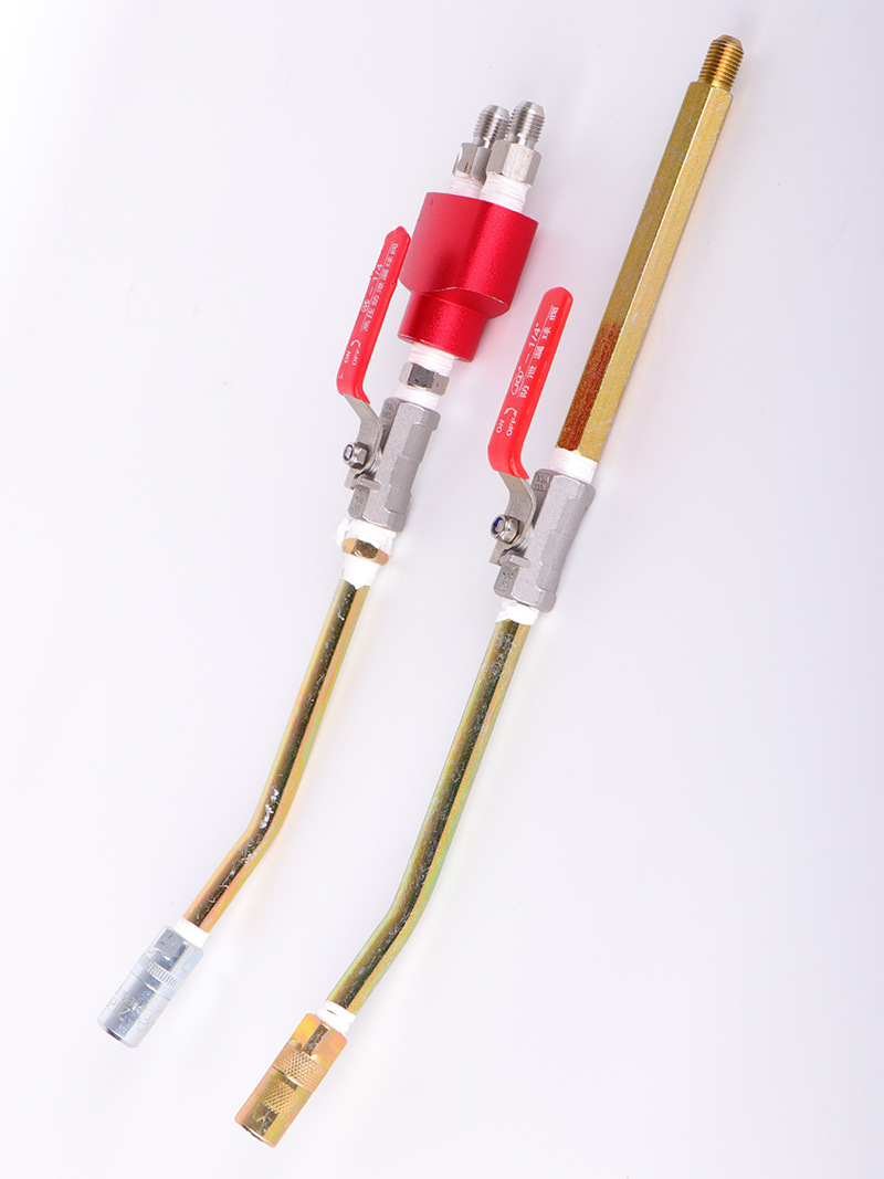 高压灌浆机开关组件堵漏机枪头注浆泵开关阀门灌注机配件长连接杆