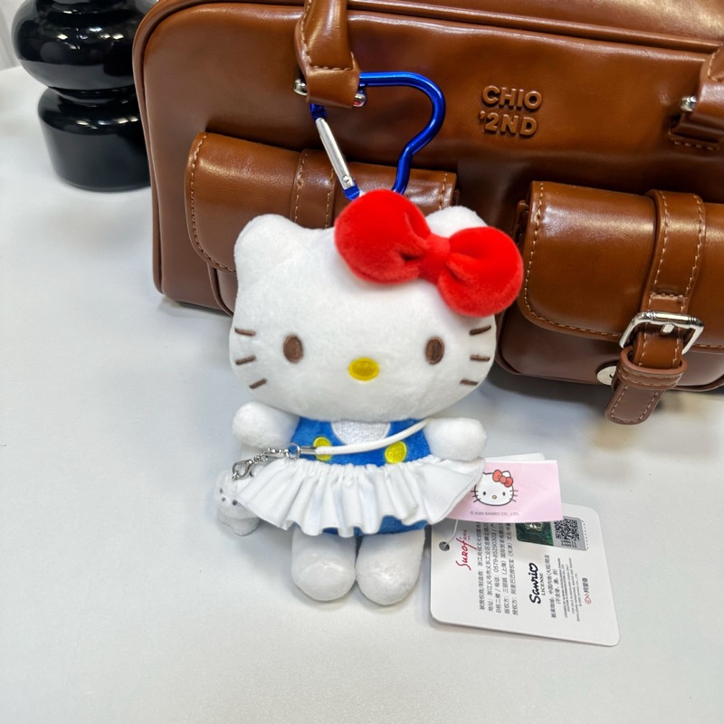 本物の KT ハローキティ ハローキティ スカートよだれかけキーホルダーぬいぐるみバックパックバッグペンダント|undefined
