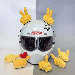 Funny Helmet Decoration Plush Doll Accessories