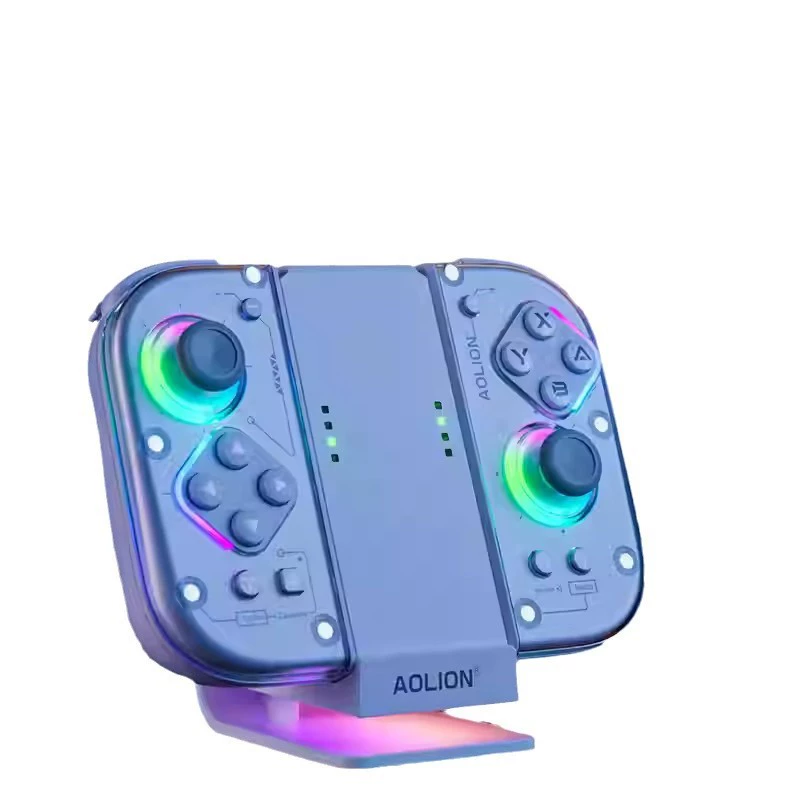 Зарядная рукоять для Switch, зарядный грип Joy-Con, секция зарядки, RGB атмосферная подсветка, зарядка левого и правого контроллера