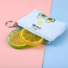 Cartoon wallet, children's fruit oil, key bag, coins, small pendant, wholesale