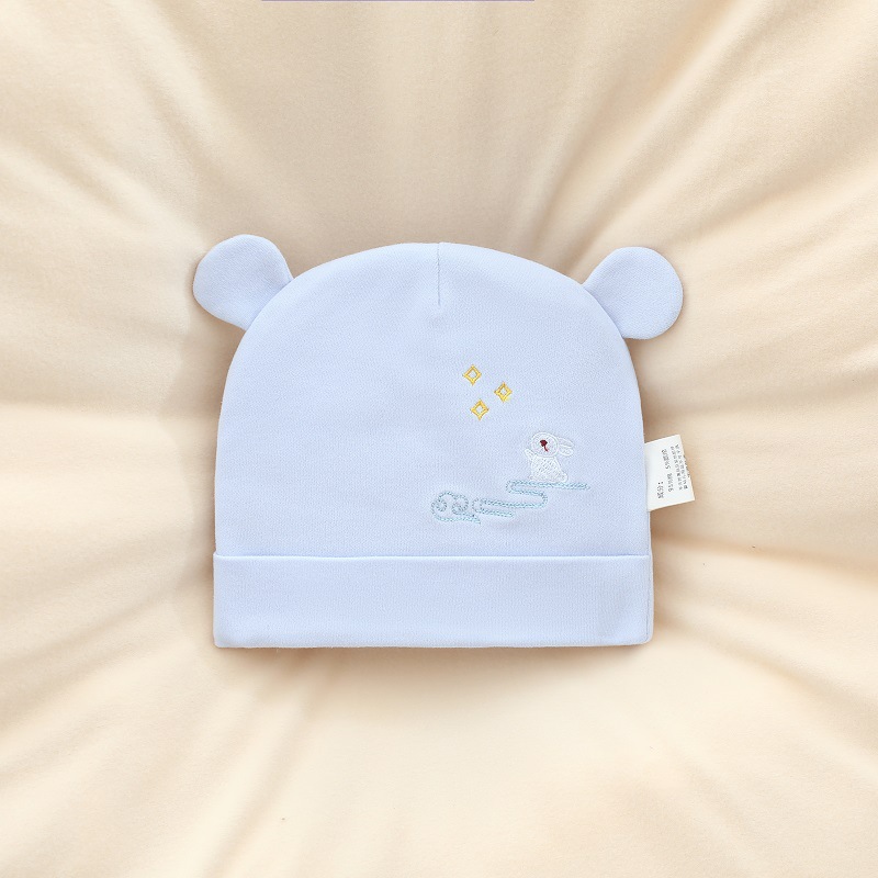 Cloud rabbit hat blue (double layer)