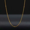 Round snake chain clip beads-gold