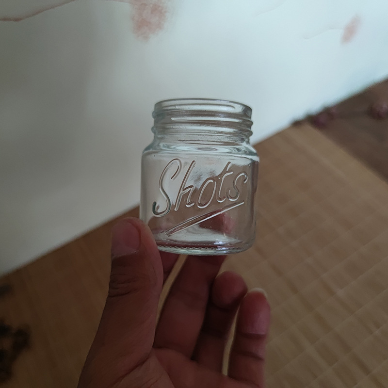 厂家现货70ML玻璃shots蜂蜜瓶密封储物罐酱菜调料罐头咖啡瓶